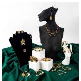 Jewelry Lot of Gold-Toned Costume Piece