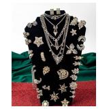 Jewelry Lot of White Costume Pieces