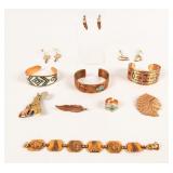 Jewelry Mixed Lot Copper Native American Jewelry