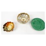 2 Antique Decorative Bowls & Plate