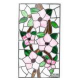 Vintage Stained-Glass Art Panel