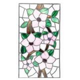 Vintage Stained-Glass Art Panel