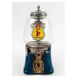 Vintage Silver King 1¢ Custom Gumball Machine