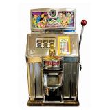1960s Jennings Tic Tac Toe Slot Machine