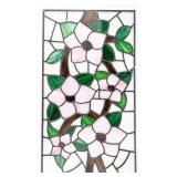 Vintage Stained-Glass Art Panel
