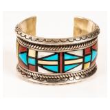 Jewelry Sterling Silver Stone Cuff Bracelet