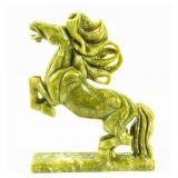 Carved Jade Horse Sculpture