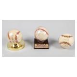 3 Signed MLB Baseballs  Ripken, Griffey, Jackson