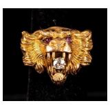Jewelry 14kt Yellow Gold Lion / Dragon Ring