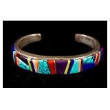 Jewelry Sterling Silver Stone Cuff Bracelet