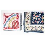 2 Silk Scarfs- Louis Vuitton