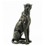 Bronze Sitting Cheetah Sculpture