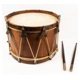 Antique Civil War Snare Drum