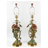 Lot of 2 Vintage Hollywood Regency-Style Table Lam