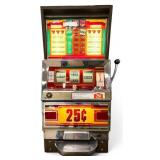 Vintage Bally 3 Bar 25¢ Slot Machine