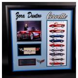 Signed Zora Duntov / Corvette Framed Art