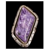 Jewelry Sterling Silver Charoite Ring