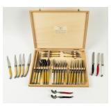 Jean Dubost Laguiole Flatware Set, 24 PCS+