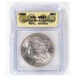 Coin 1885 Morgan Silver Dollar ICG MS64