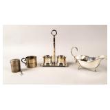 4 Silver-Plated Kitchen Items
