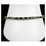 Jewelry Sterling Silver Chrome Diopside Bracelet