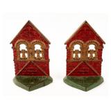 Vintage Cast Iron Belfry Bookends