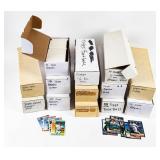 Set of 13 Sports Card Long Boxes - NFL, MLB