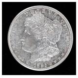 Coin 1885-S Morgan Silver Dollar Almost Unc.