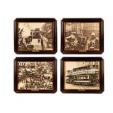 Lot of 4 Framed Photos  Historical London