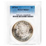 Coin 1879-S Morgan Silver Dollar PCGS MS64+