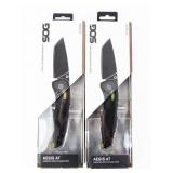 Knife Lot Of 2 SOG Aegis AT Tanto Black & Moss NIB