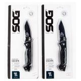 Knife Lot Of 2 SOG Escape Pocket Knives New In Box
