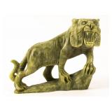 Green Jade Tiger Sculpture