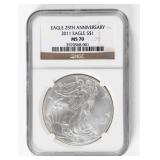 Coin 2011 American Silver Eagle NGC  MS70