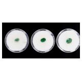 Jewelry Lot of 3 Emerald Gemstones