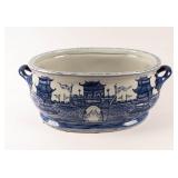 Chinoiserie Blue and White Basin