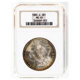 Coin 1885-O Morgan Silver Dollar NGC MS65