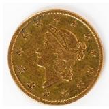 Coin 1853 United States Gold Dollar in VG
