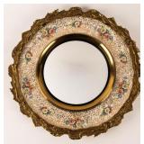 Antique Burleigh Ware Convex Wall Mirror