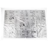 Lot Of 5 Glock Gen 5 Gun Cleaning Mat's Diagram
