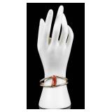 Jewelry Sterling Silver Coral Cuff Bracelet