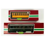 Lot Of 2 LGB Train Cars G Scale