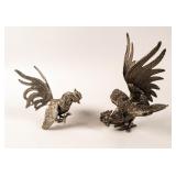 Pair of Vintage Fighting Rooster/Cocks