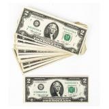 Currency (47) 1976 $2 Notes Fine to Unc