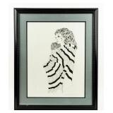 Art Marlene McGoffin Framed Linework