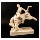 Bull Riding Cowboy statue