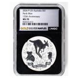 Coin 2024 Australia Silver Dollar NGC MS70