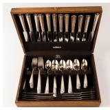 "Roseanne" Silverplate Flatware Set  88 PCS