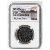 Coin Saudi Arabia Silver Shipwreck NGC Certified