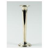 Weighted Sterling Silver Trumpet Vase